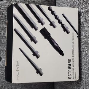 NuMe Octowand 8-in-1 Curling Wand Set, Interchangeable Tourmaline Ceramic Barrel